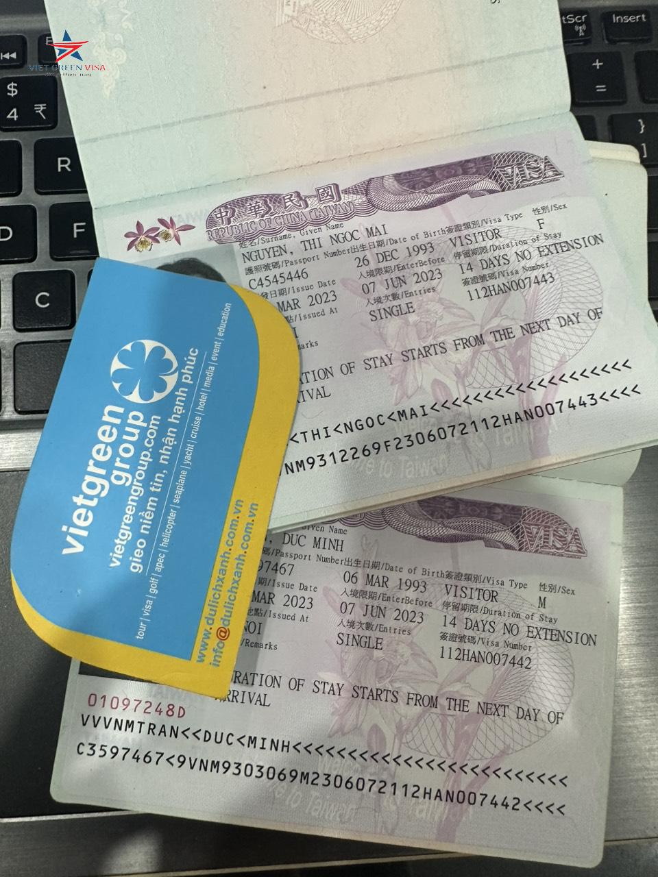 Viet Green Visa, visa đài loan, visa thăm thân Đài Loan
