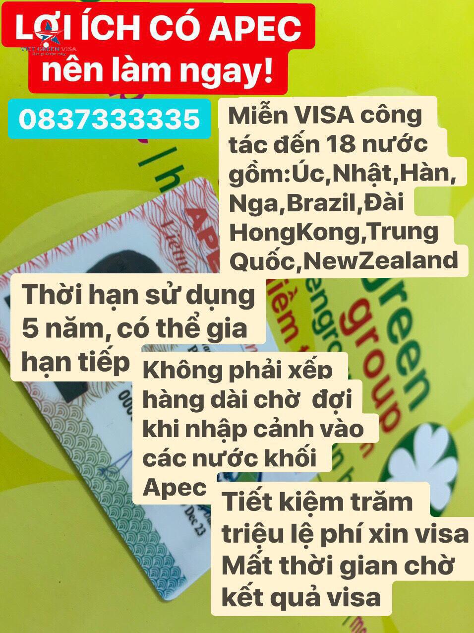 Dịch vụ làm thẻ Apec tại Đắk Lắk chuyên nghiệp