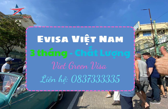 Evisa Việt Nam 3 tháng cho người quốc tịch Montserrat