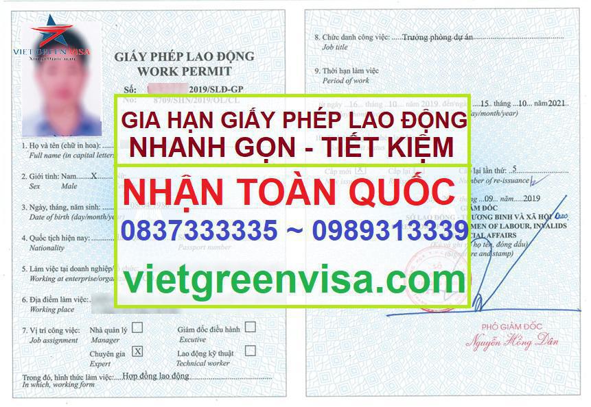 Dịch vụ làm giấy phép lao động tại Bắc Ninh uy tín