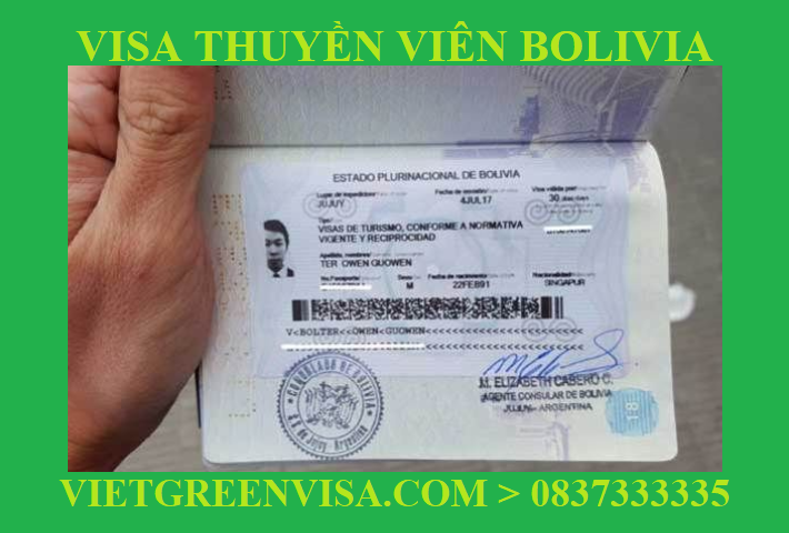 Dịch vụ Visa thuyền viên đi Bolivia: Nhận tàu, Lái tàu