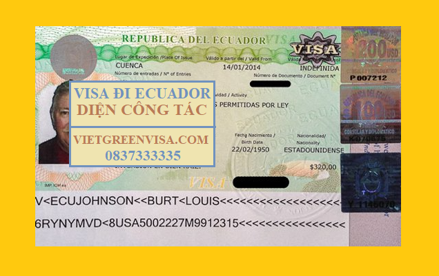 Xin Visa Ecuador công tác uy tín, giá rẻ, nhanh gọn