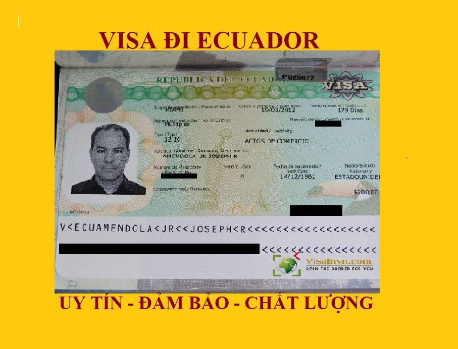 Dịch vụ xin Visa Ecuador trọn gói tại Hà Nội, Hồ Chí Minh