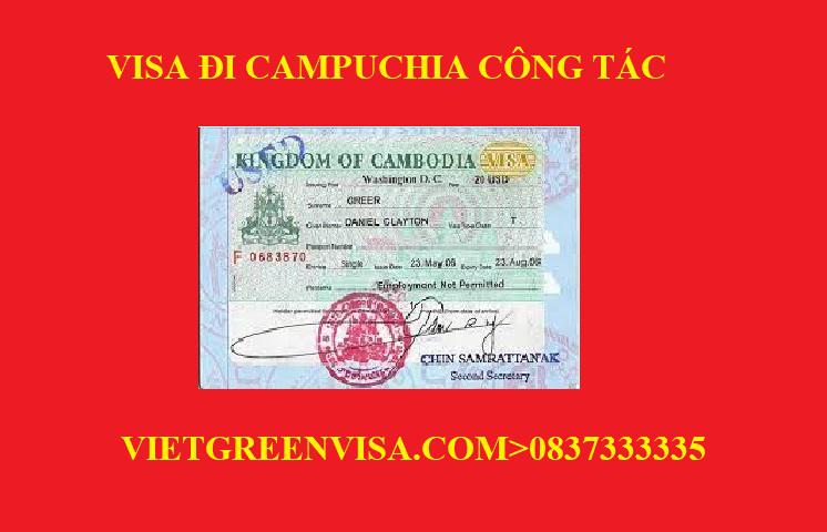 Xin Visa Campuchia công tác uy tín, giá rẻ, nhanh gọn