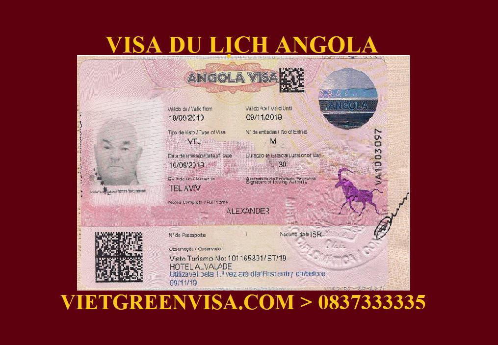 Làm Visa du lịch Angola uy tín, trọn gói, chất lượng