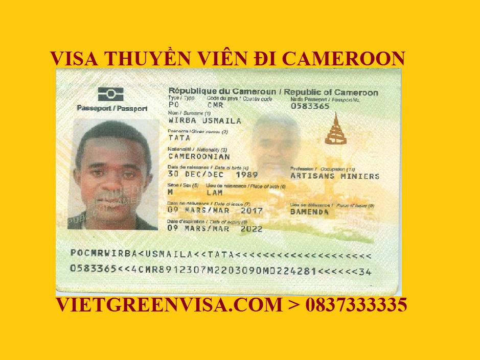 Làm Visa thuyền viên đi Cameroon Nhận tàu, Lái tàu