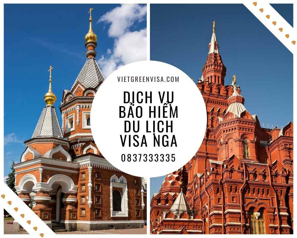 Làm bảo hiểm du lịch xin visa Nga giá tốt nhất