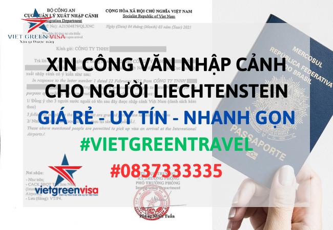Dịch vụ xin công văn nhập cảnh Việt Nam cho người Liechtenstein