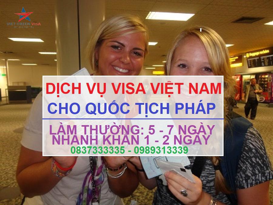 Dịch vụ xin visa Việt Nam cho người Pháp