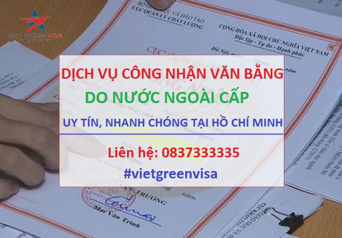 Dịch vụ công nhận bằng cấp quốc tế tại Hồ Chí Minh
