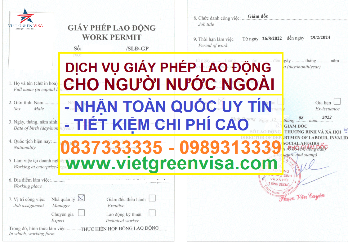 Dịch vụ làm giấy phép lao động tại Phú Thọ, giấy phép lao động tại Phú Thọ, xin giấy phép lao động tại Phú Thọ, làm giấy phép lao động tại Phú Thọ